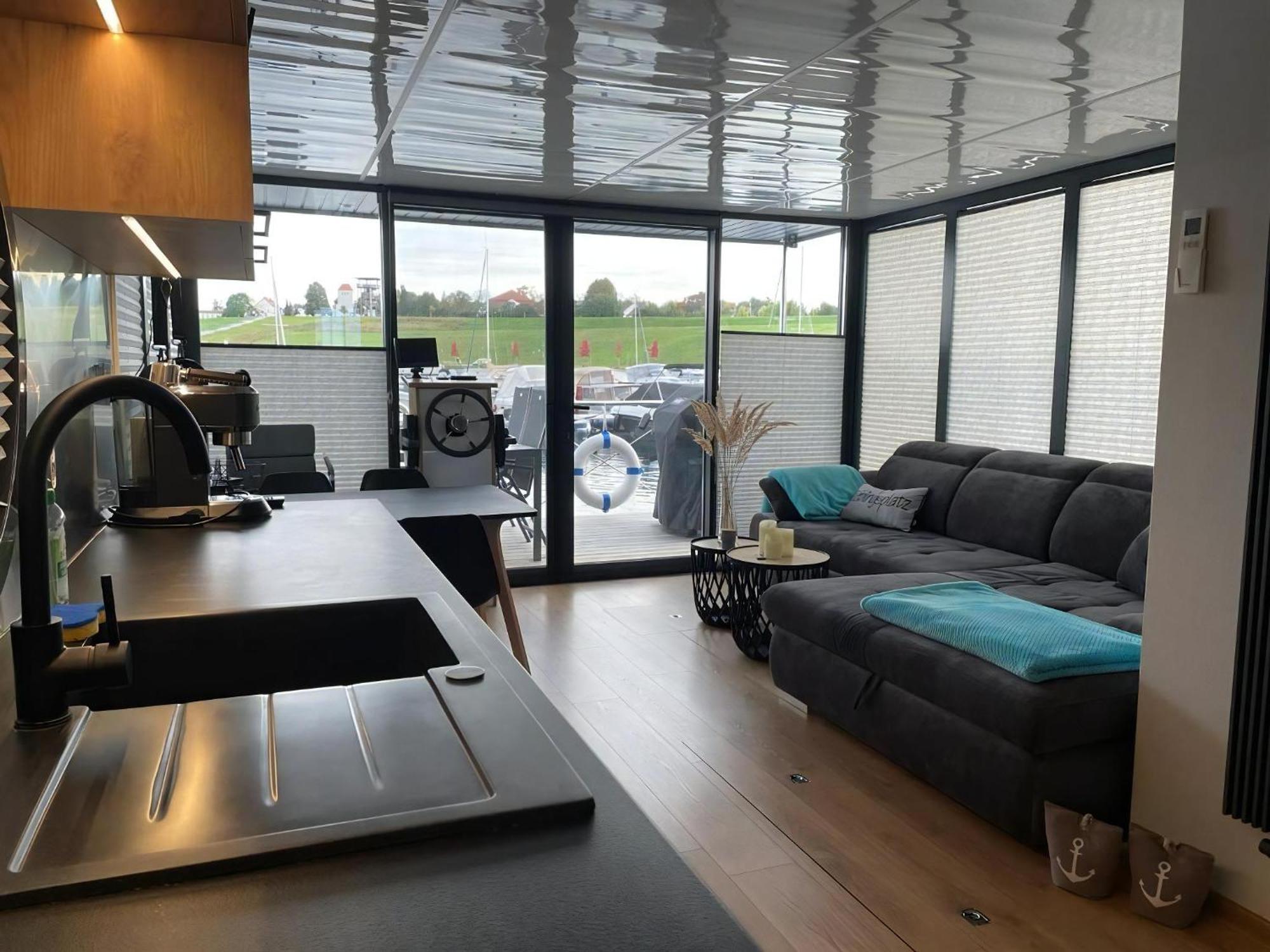 Hausboot Schiff Fuer 4 Personen Ca, 33 M Sup2 In Braunsbedra, Sachsen Anhalt Halle Saale Unstrut Region Εξωτερικό φωτογραφία